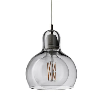 Lampada Mega Bulb - Argento-cordino trasparente - &Tradition