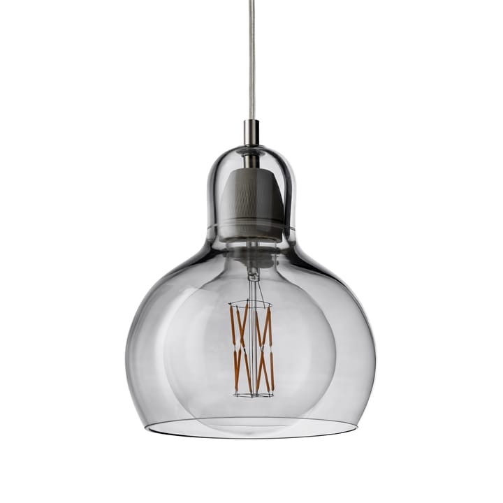 Lampada Mega Bulb, Argento-cordino trasparente &Tradition