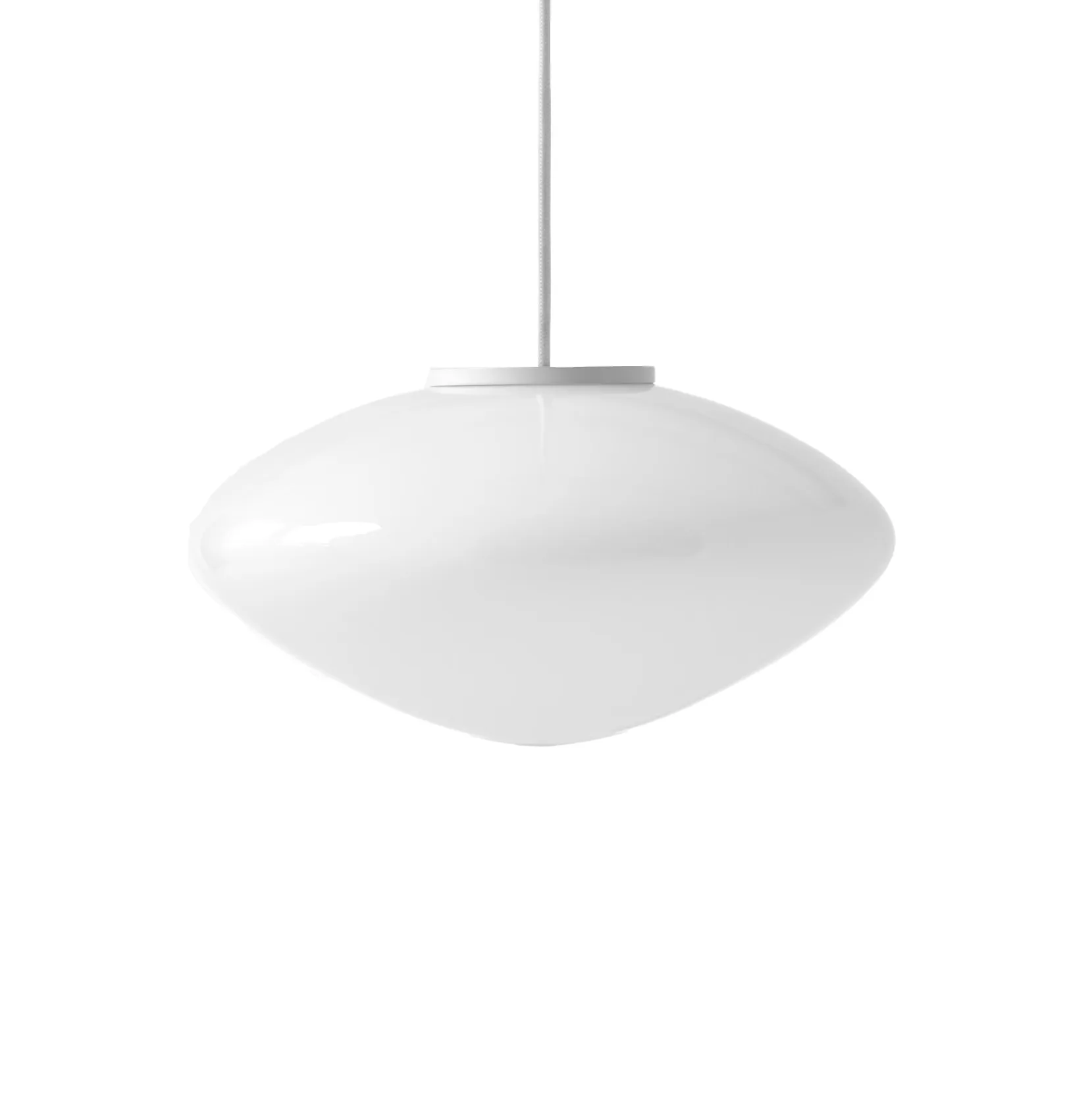 Lampadario A15 Ø 25 cm, Bianco opaco, vetro &Tradition