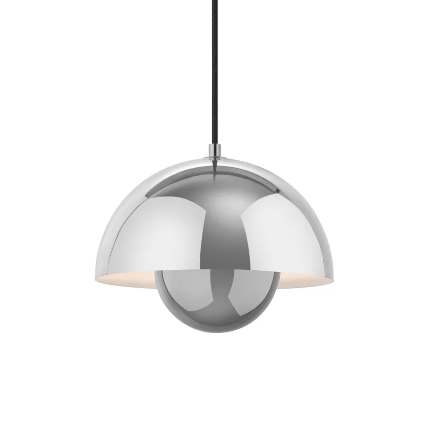 Lampadario Flowerpot VP1, Acciaio lucidato &Tradition