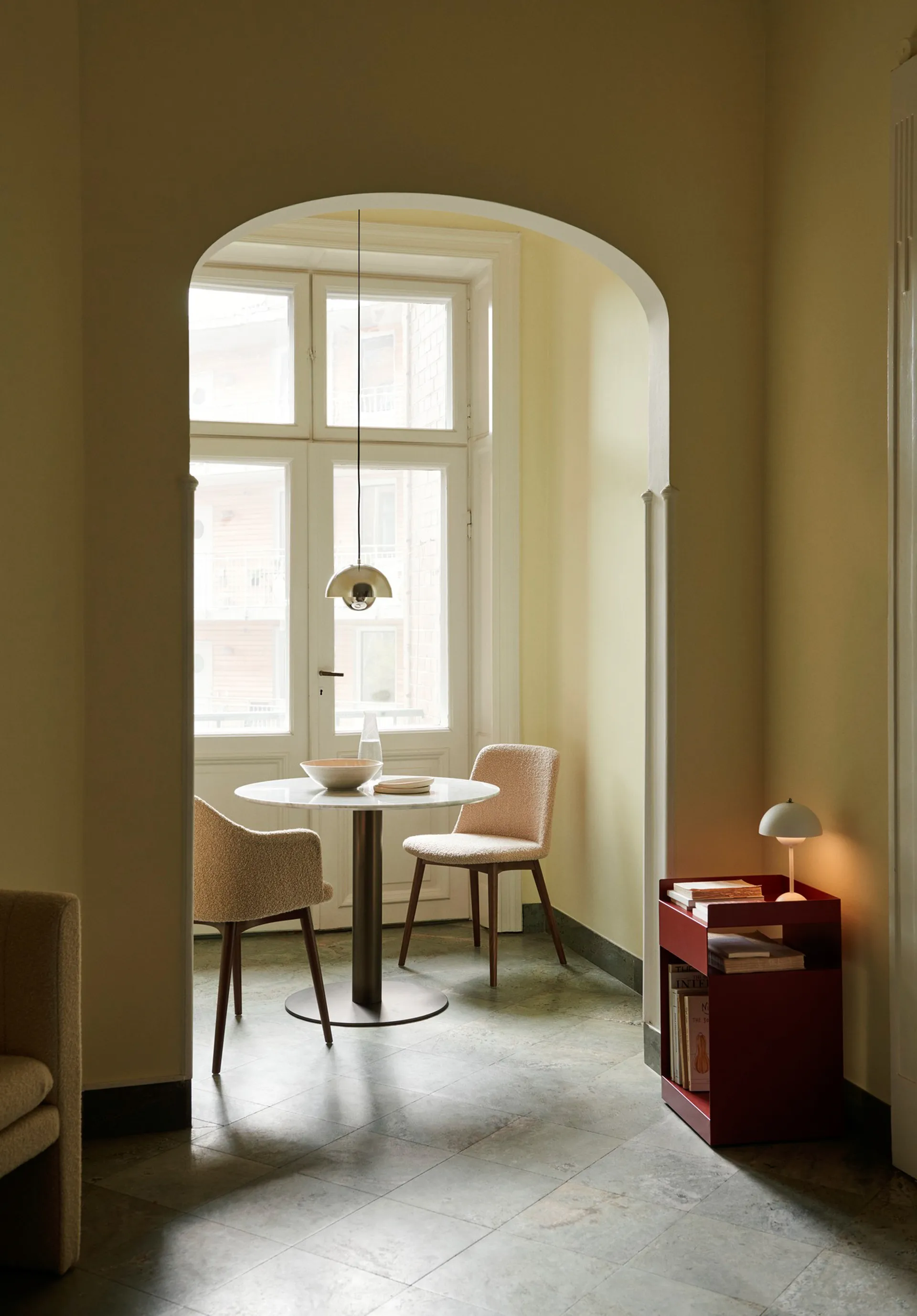 Lampadario Flowerpot VP1, Chrome-plated &Tradition