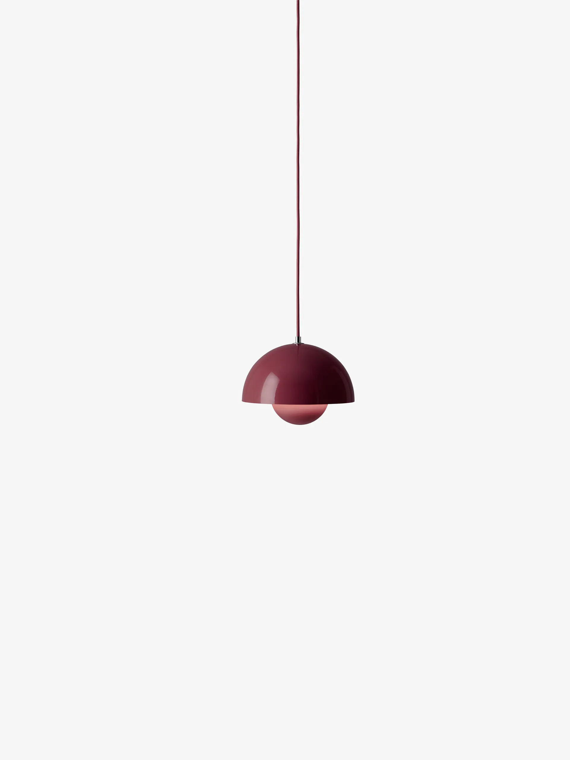 Lampadario Flowerpot VP1, Dark plum &Tradition