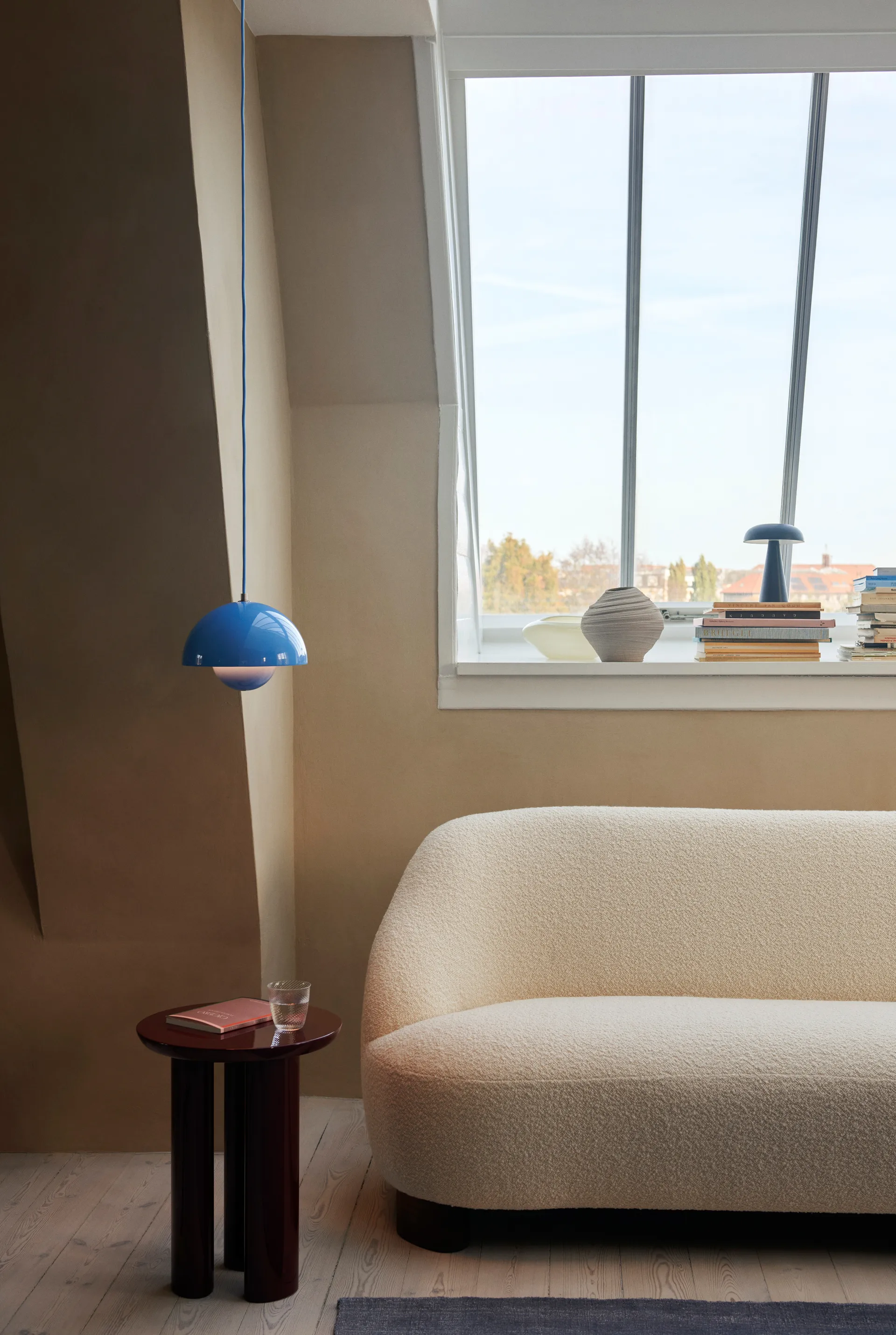 Lampadario Flowerpot VP1, Swim blue &Tradition