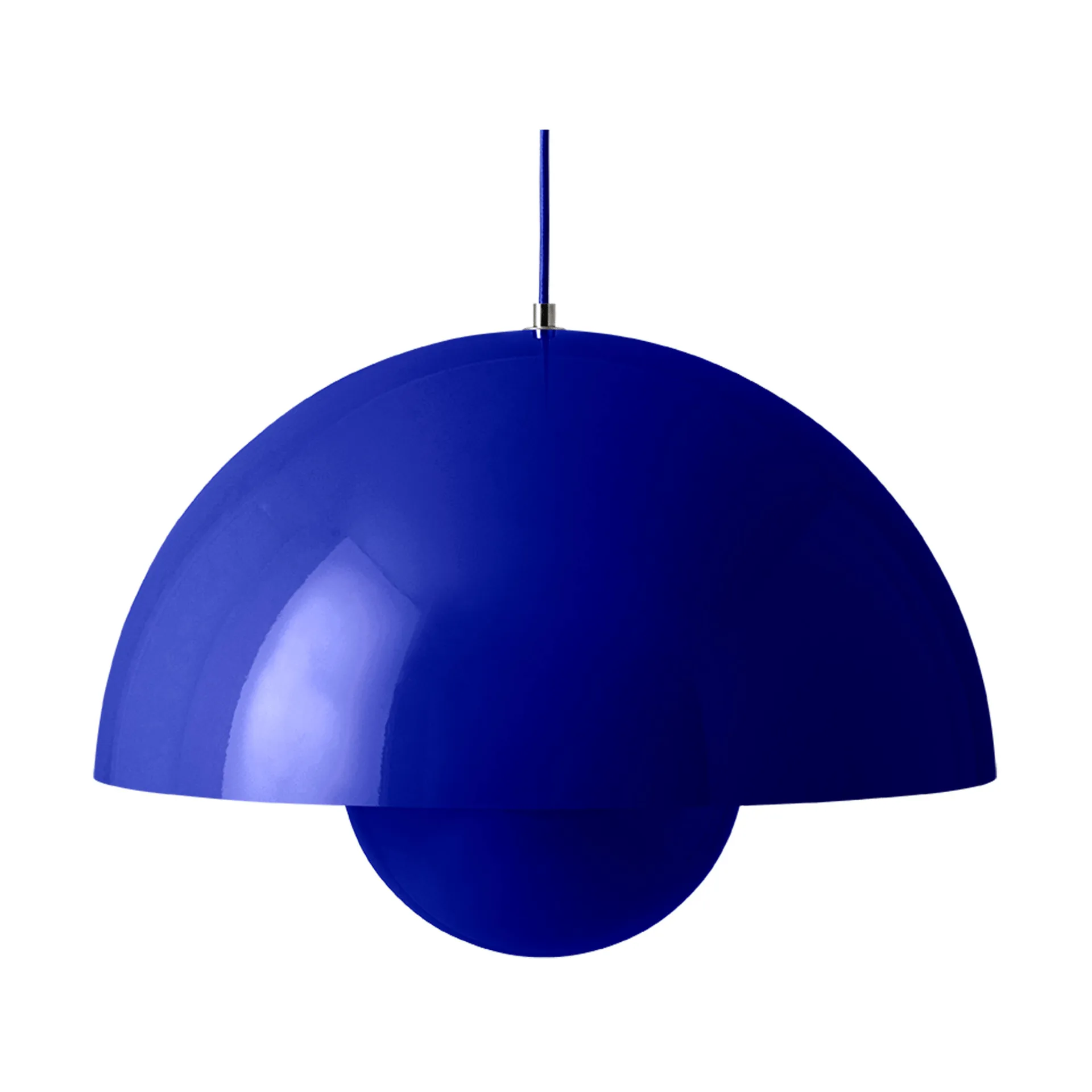 Lampadario Flowerpot VP2 grande, Cobalto blue &Tradition