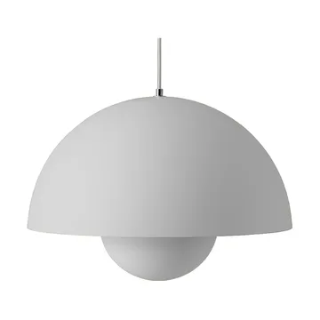 Lampadario Flowerpot VP2 grande - Grigio chiaro opaco - &Tradition