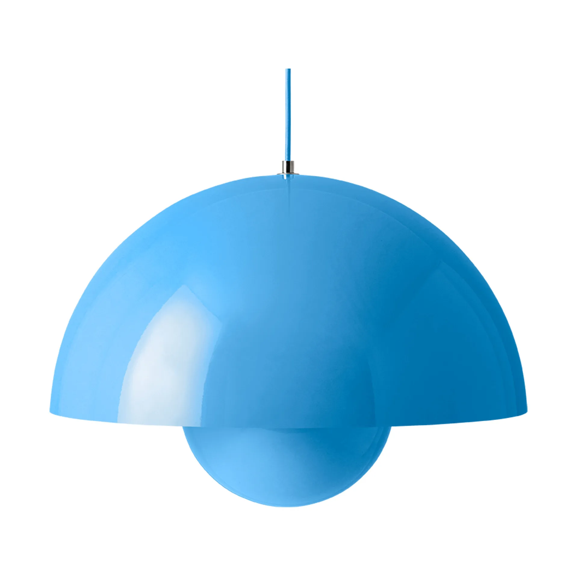 Lampadario Flowerpot VP2 grande, Swim blue &Tradition