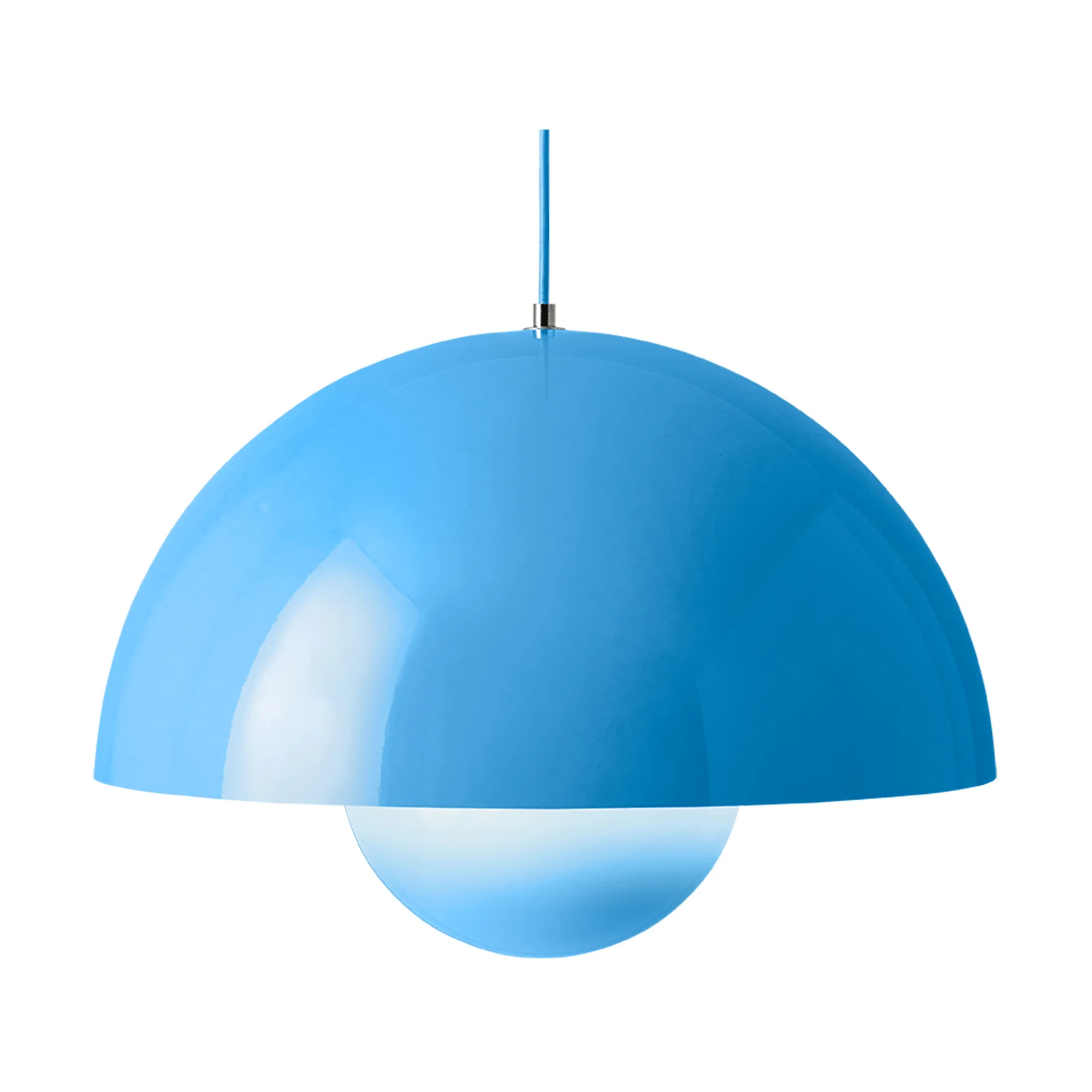 Lampadario Flowerpot VP2 grande, Swim blue &Tradition
