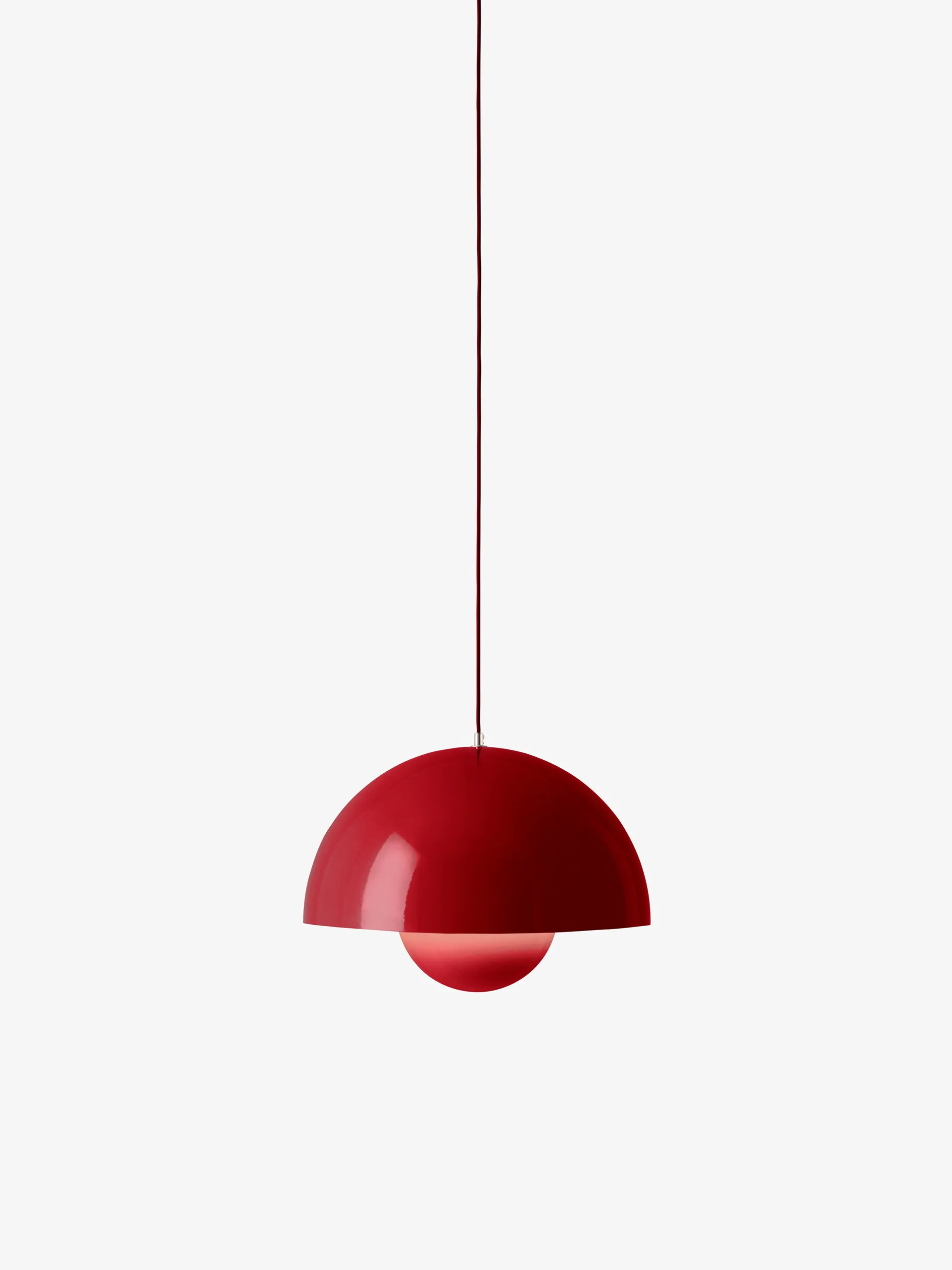 Lampadario Flowerpot VP2 grande, Vermilion red &Tradition