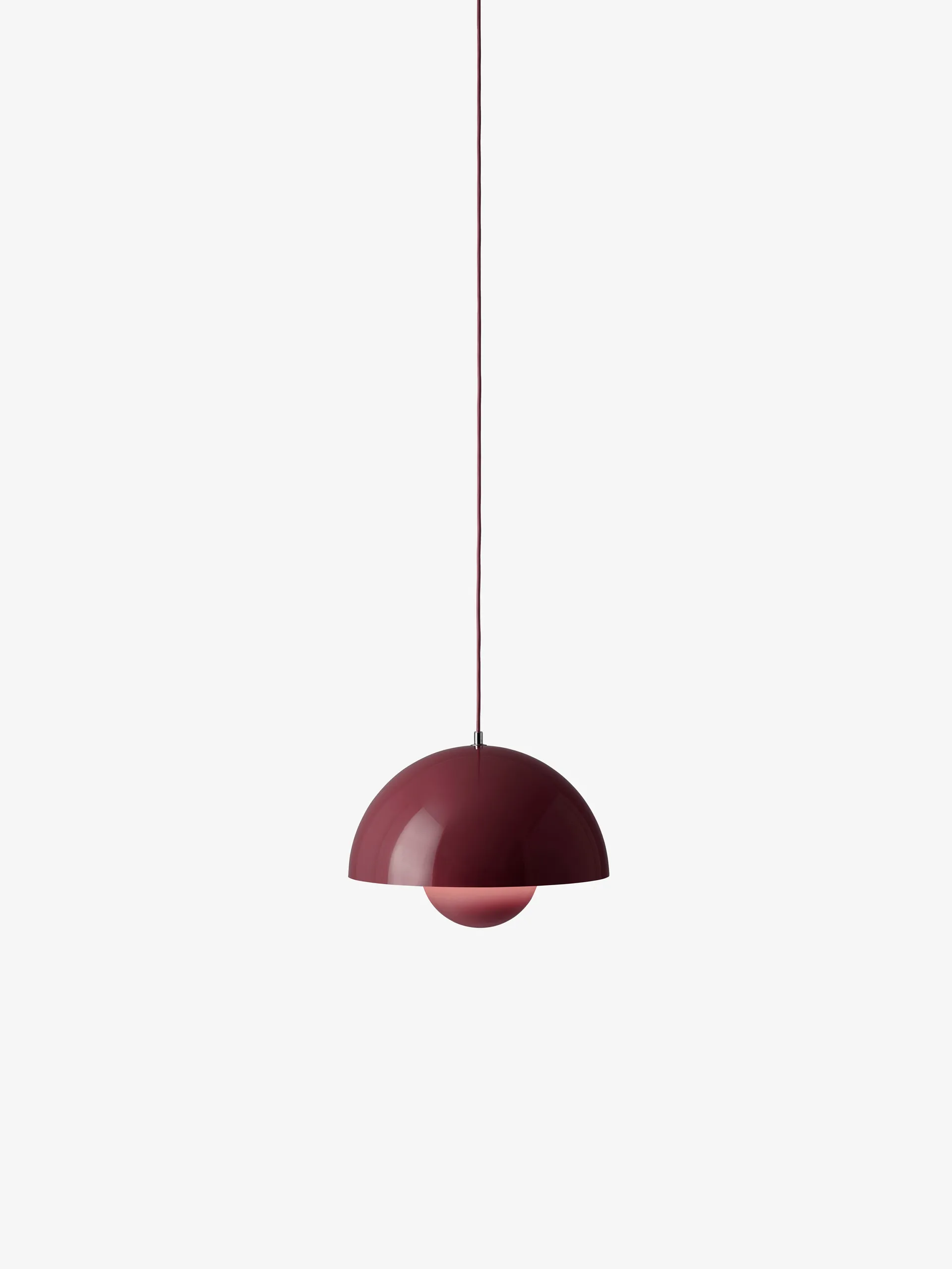 Lampadario Flowerpot VP7, Dark plum &Tradition