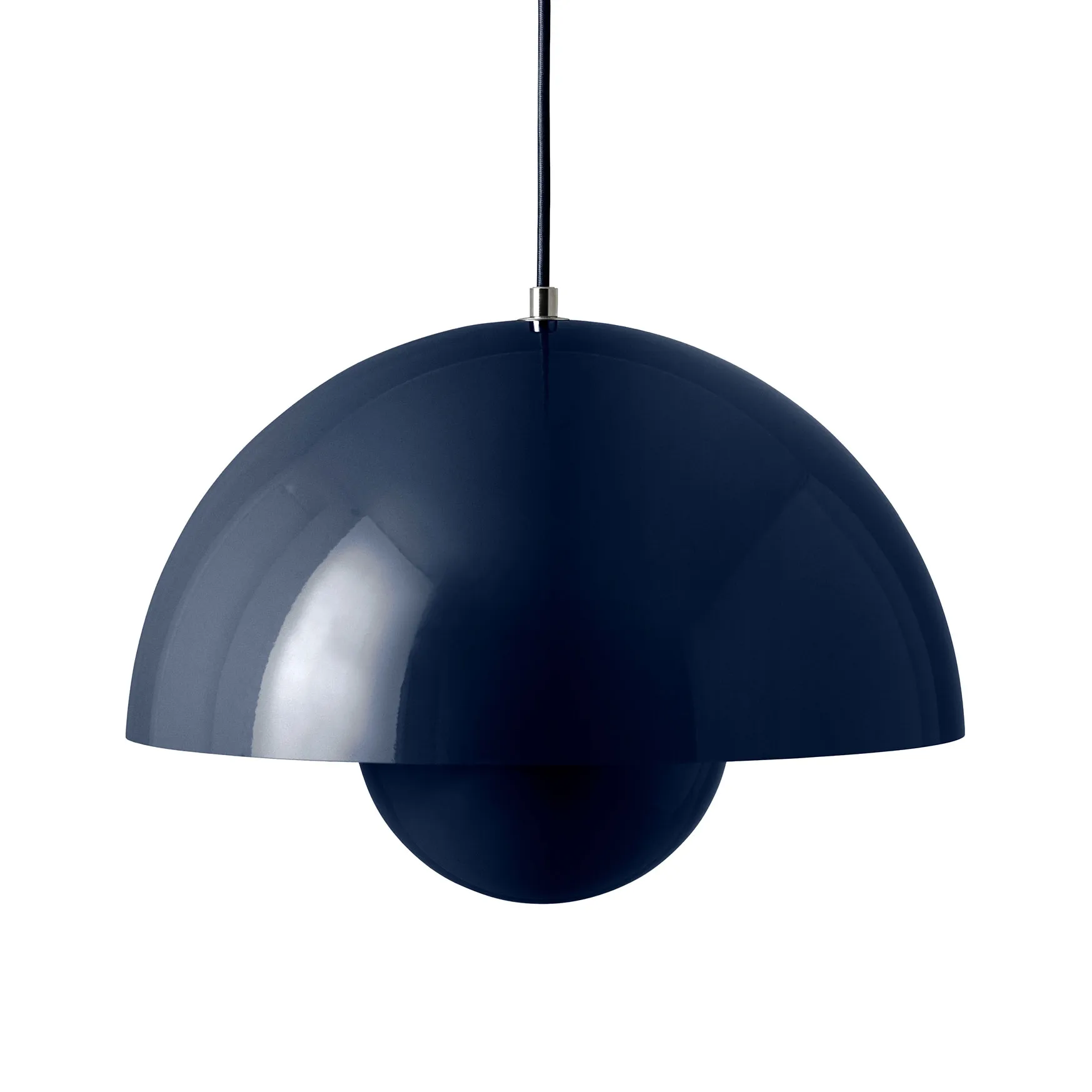 Lampadario Flowerpot VP7, Steel blue &Tradition
