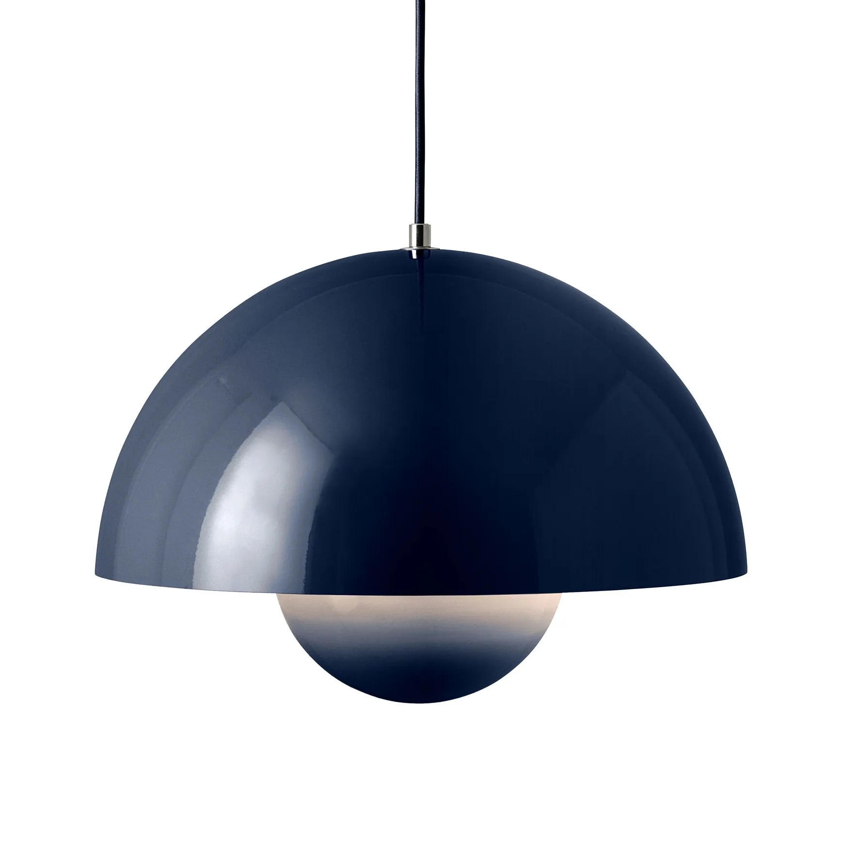 Lampadario Flowerpot VP7, Steel blue &Tradition