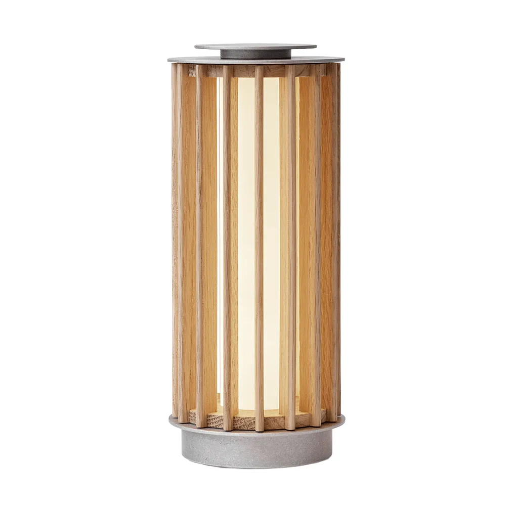 Numbra TY3 lampada da tavolo portatile, Rovere laccato-alluminio burattato &Tradition