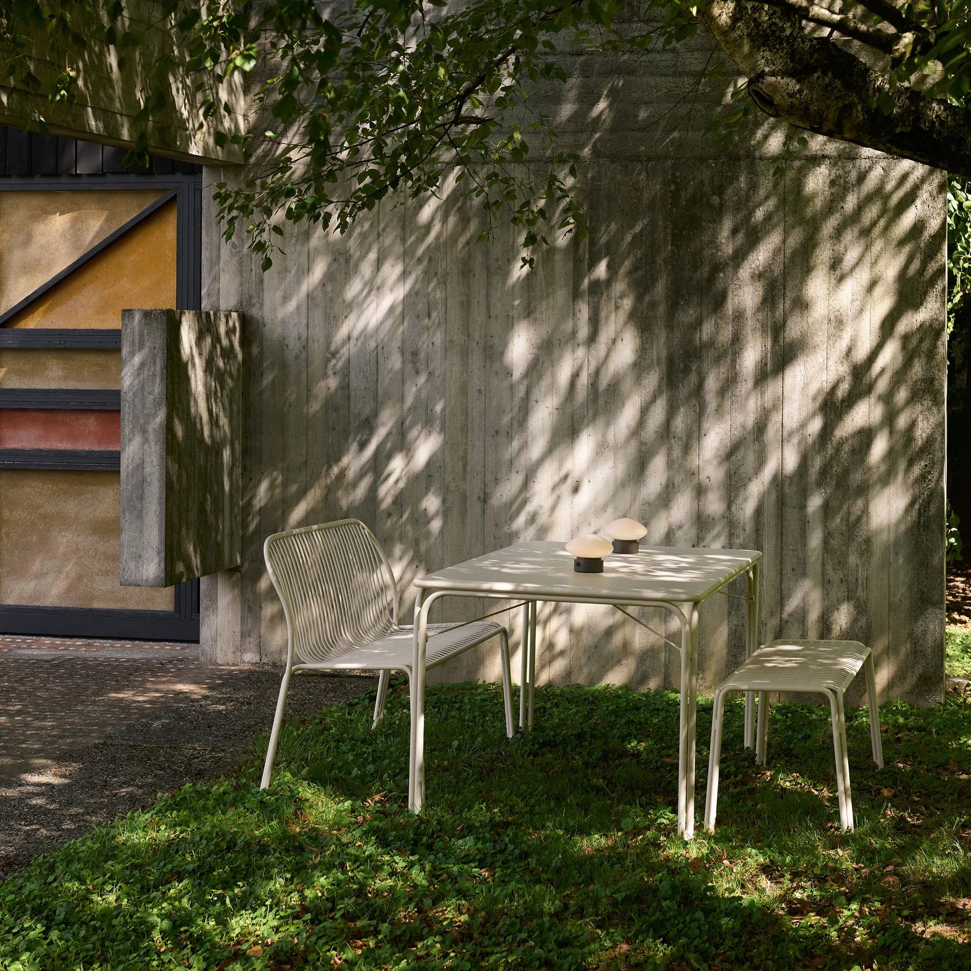 Panca Thorvald SC111, Ivory, 129 cm &Tradition