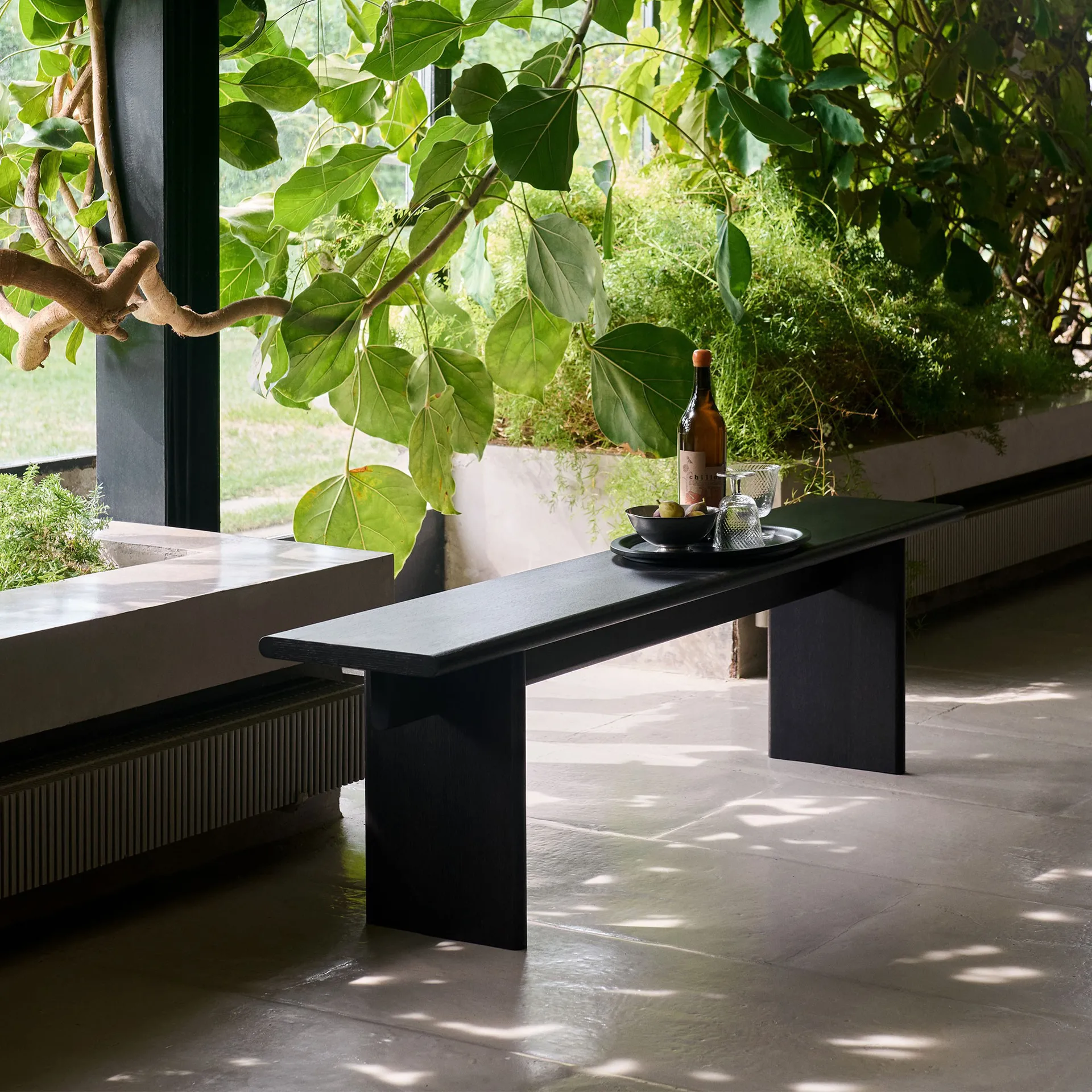 Panchina Ita OS5 170 cm, Dark stained oak &Tradition