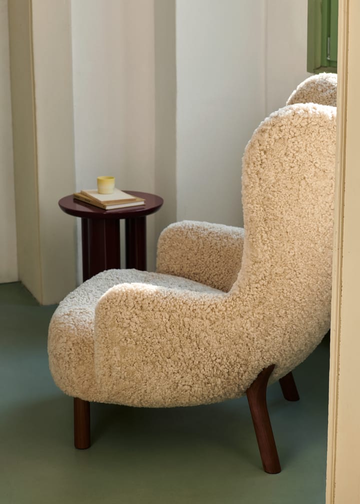 Petra VB3 Poltrona Alta, Noce oliata-Sheepskin Moonlight &Tradition