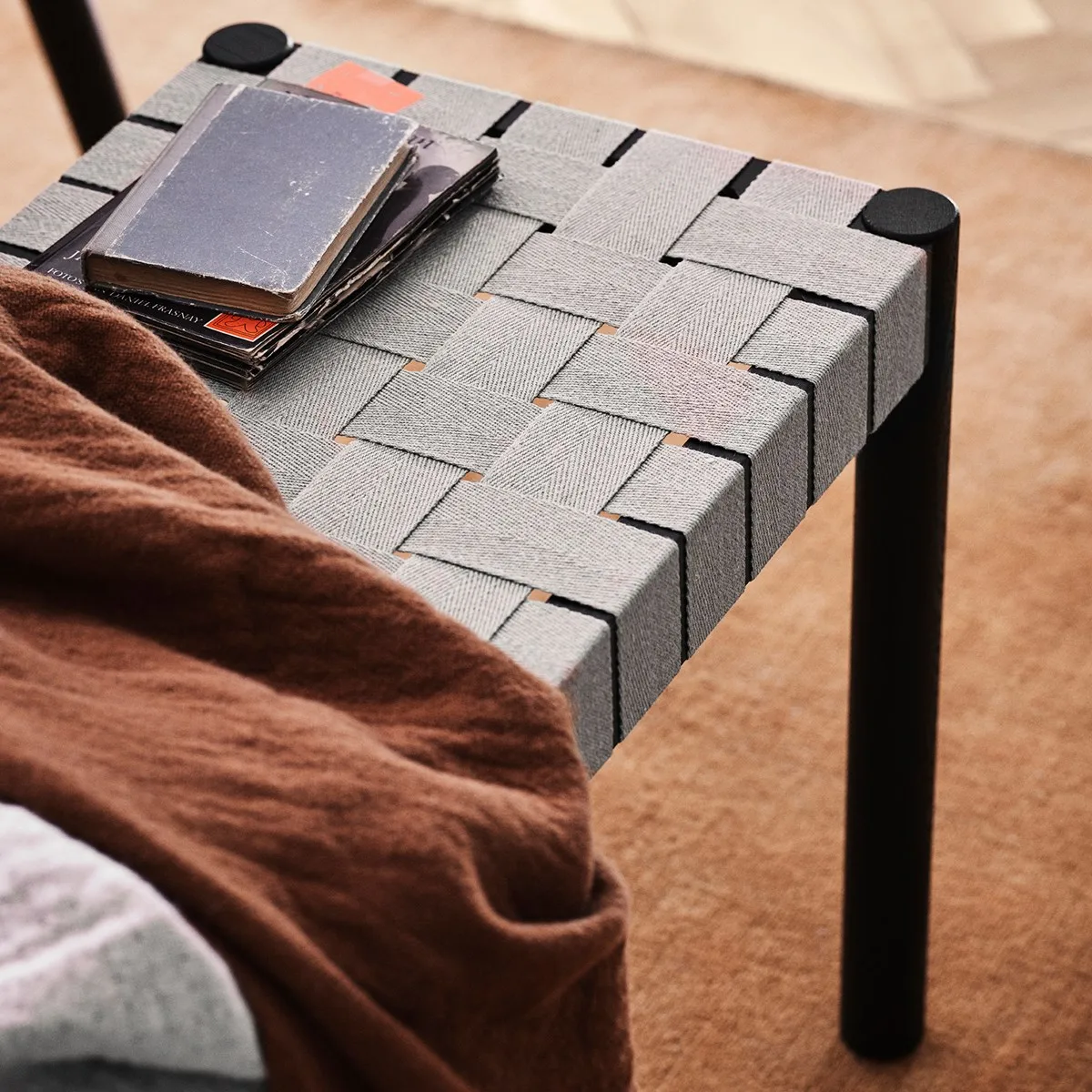 Plaid in lana Collect SC34 130x180 cm, cloud & amber &Tradition