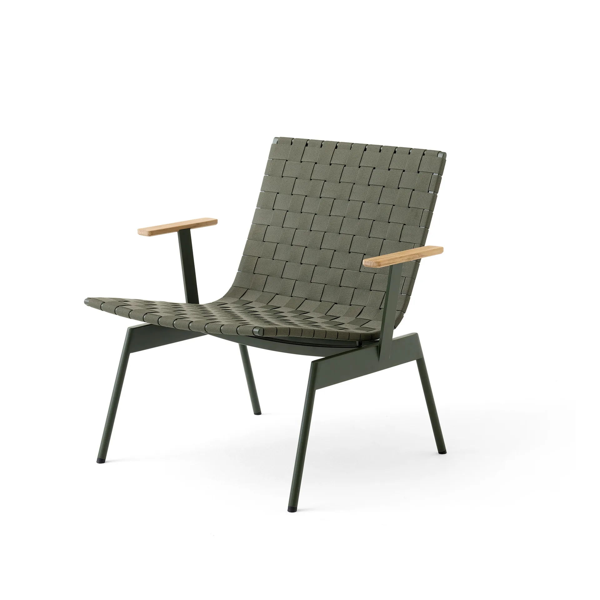 Poltrona con braccioli Ville Outdoor AV45, Bronze green &Tradition