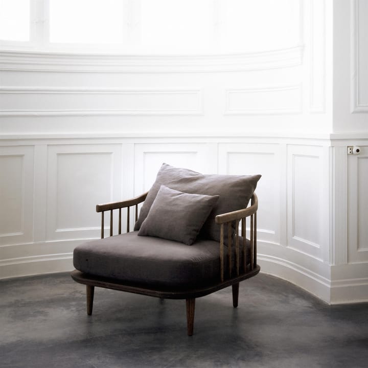 Poltrona Fly SC1 - Rovere oliato affumicato, tessuto grigio - &Tradition