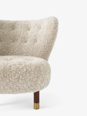 Poltrona Little Petra VB1 Limited Edition - Noce, ottone - Moonlight - &Tradition