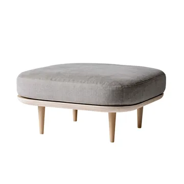 Pouf Fly SC9 - Rovere oliato chiaro, tessuto beige - &Tradition