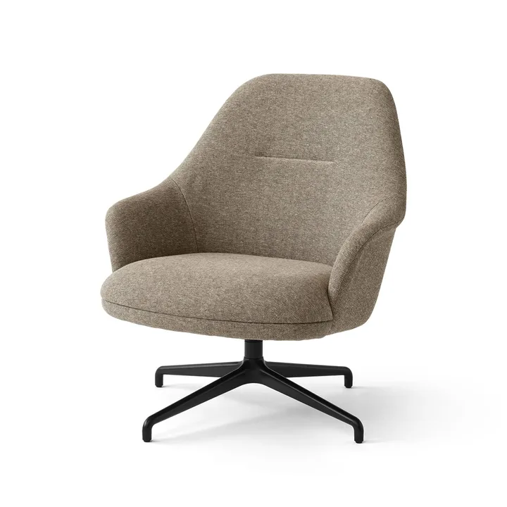 Rely HW139 poltrona lounge - Clay 0009-black - &Tradition