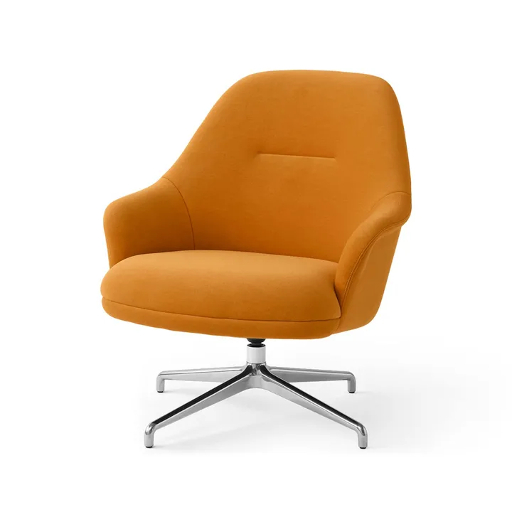 Rely HW139 poltrona lounge - Gentle 0433-alluminio - &Tradition