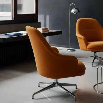 Rely HW139 poltrona lounge - Gentle 0433-alluminio - &Tradition
