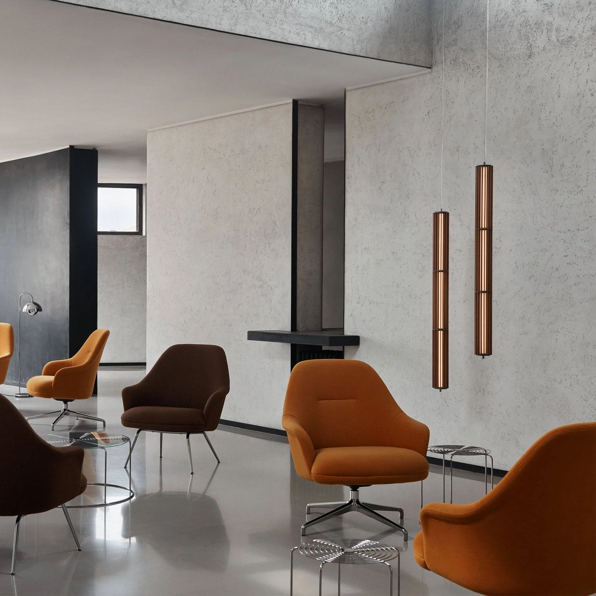 Rely HW139 poltrona lounge, Gentle 0433-alluminio &Tradition