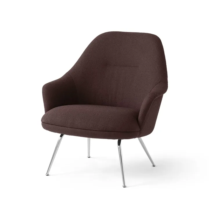 Rely HW139 poltrona lounge - Saxion 0397-cromo - &Tradition