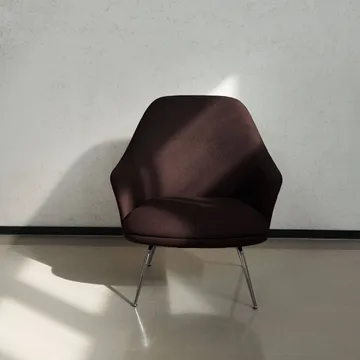 Rely HW139 poltrona lounge - Saxion 0397-cromo - &Tradition