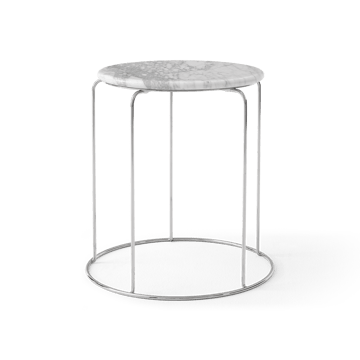 Ripiano superiore Wire Stool VP11 Ø38 cm - Bianco Carrara marmo - &Tradition