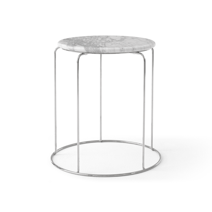 Ripiano superiore Wire Stool VP11 Ø38 cm, Bianco Carrara marmo &Tradition