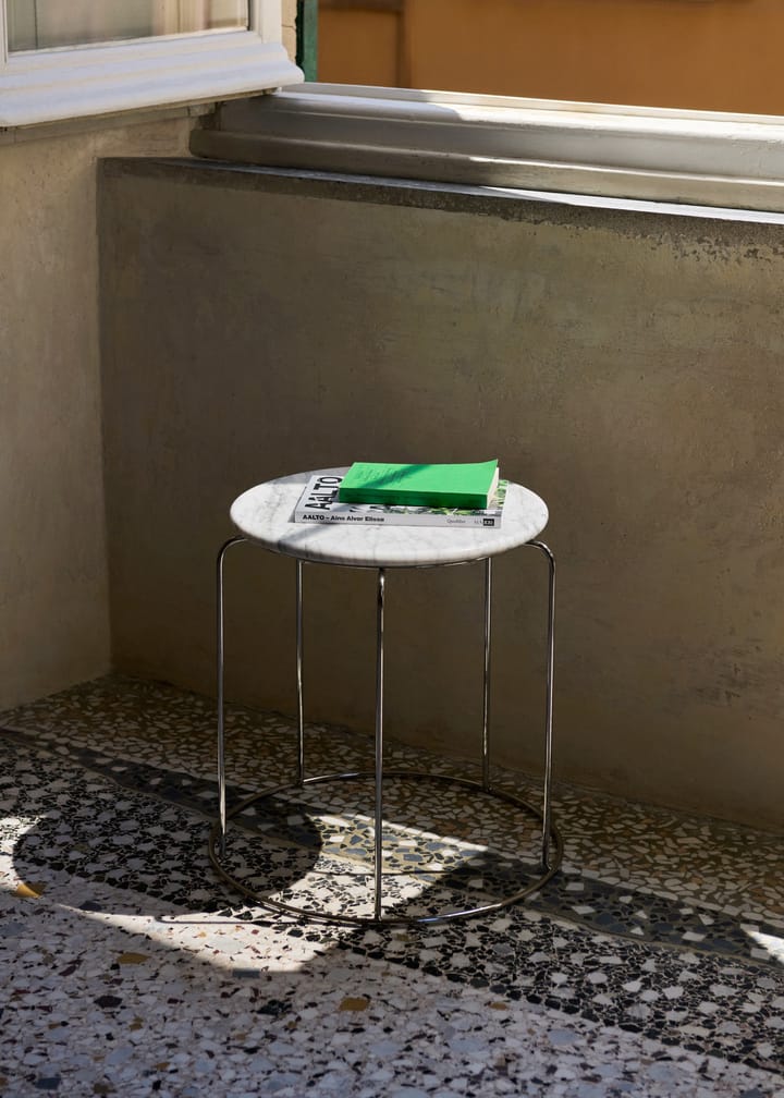 Ripiano superiore Wire Stool VP11 Ø38 cm, Bianco Carrara marmo &Tradition