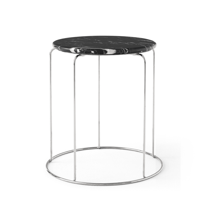 Ripiano superiore Wire Stool VP11 Ø38 cm, Nero Marquina marmo &Tradition