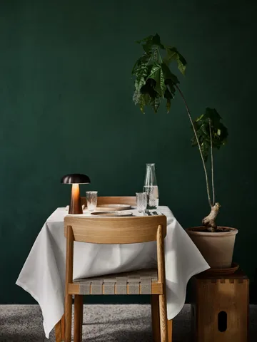 Sedia Betty TK1, Rovere-seduta intrecciata in lino naturale, confezione da 2 - &Tradition