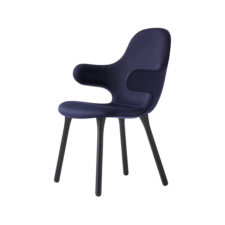 Sedia da ufficio Catch JH1, Balder 782 blu scuro, rovere nero &Tradition