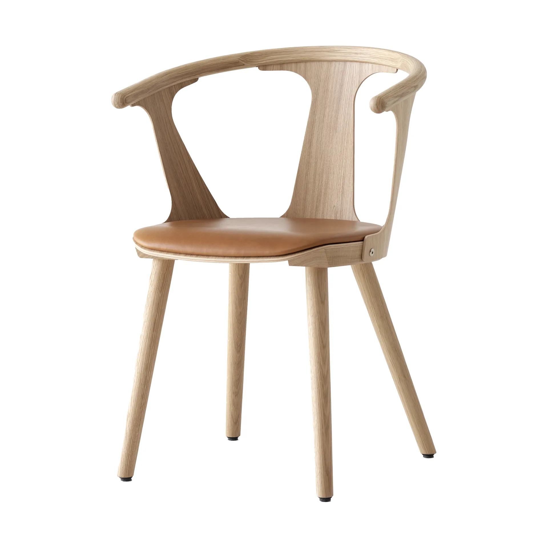 Sedia In Between SK2, Rovere oliato-Noble cognac leather &Tradition