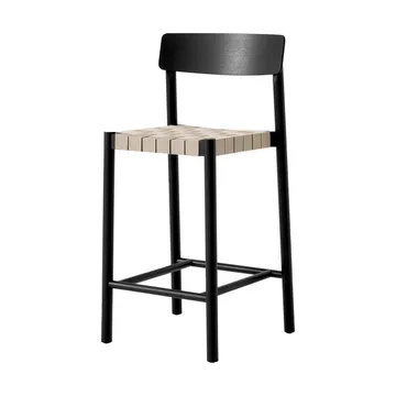 Sgabello da bar Betty TK12 Counter Chair 65 cm - Lino naturale-frassino laccato nero - &Tradition