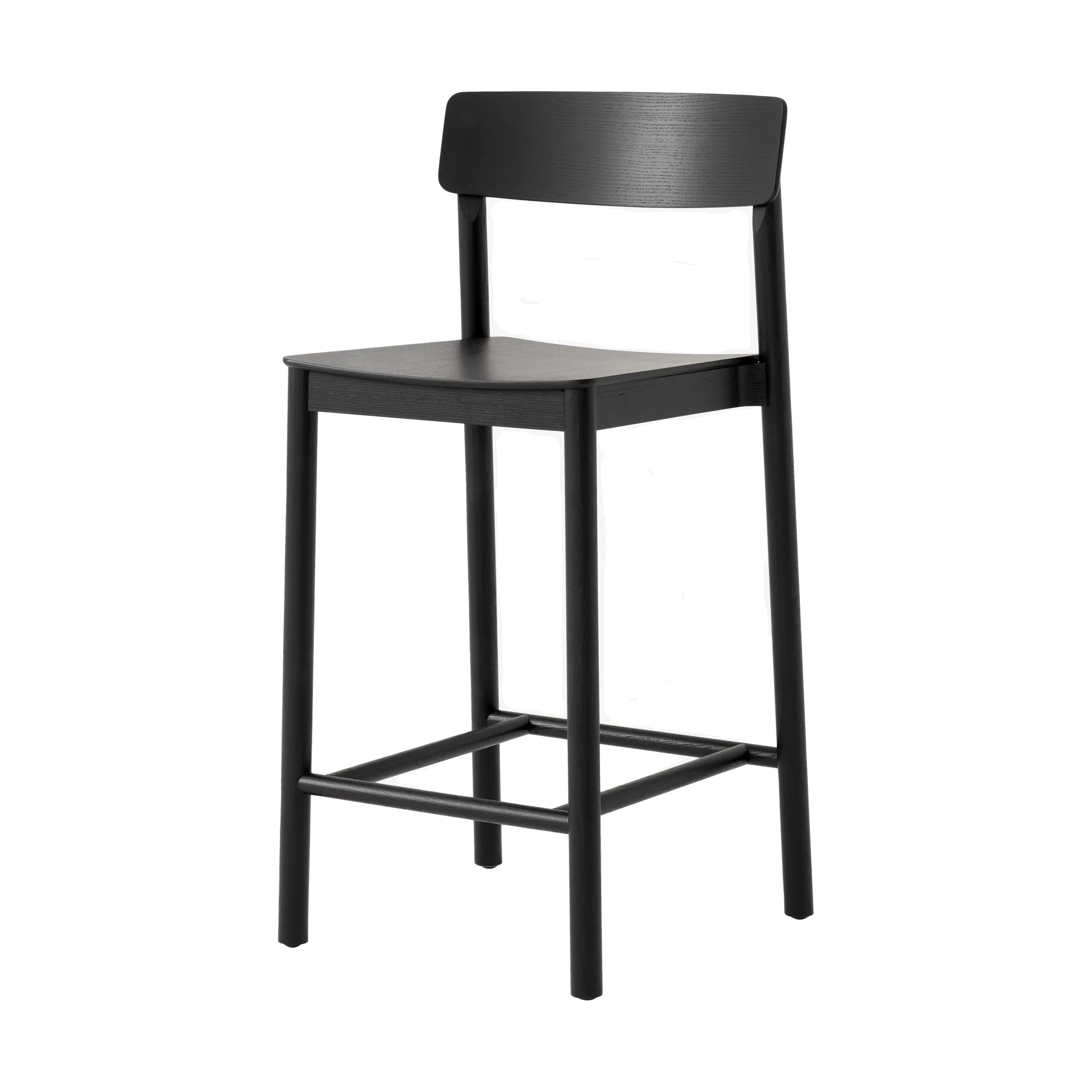 Sgabello da bar Betty TK13 Counter Chair 65 cm, Frassino laccato nero &Tradition