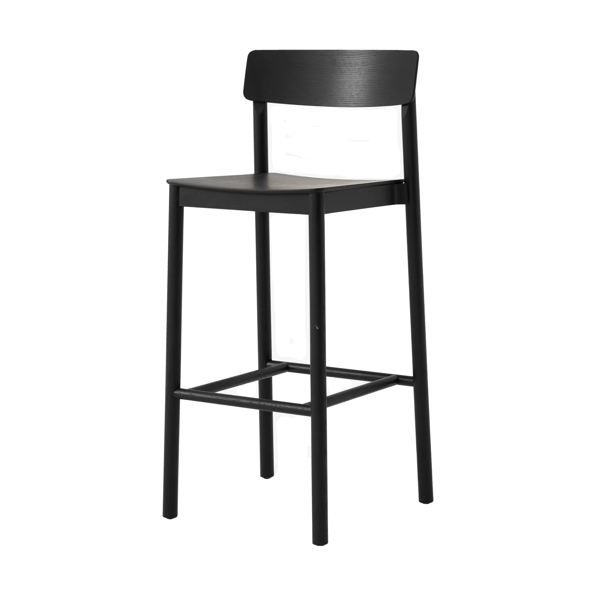 Sgabello da bar Betty TK16 Bar Chair 75 cm, Frassino laccato nero &Tradition