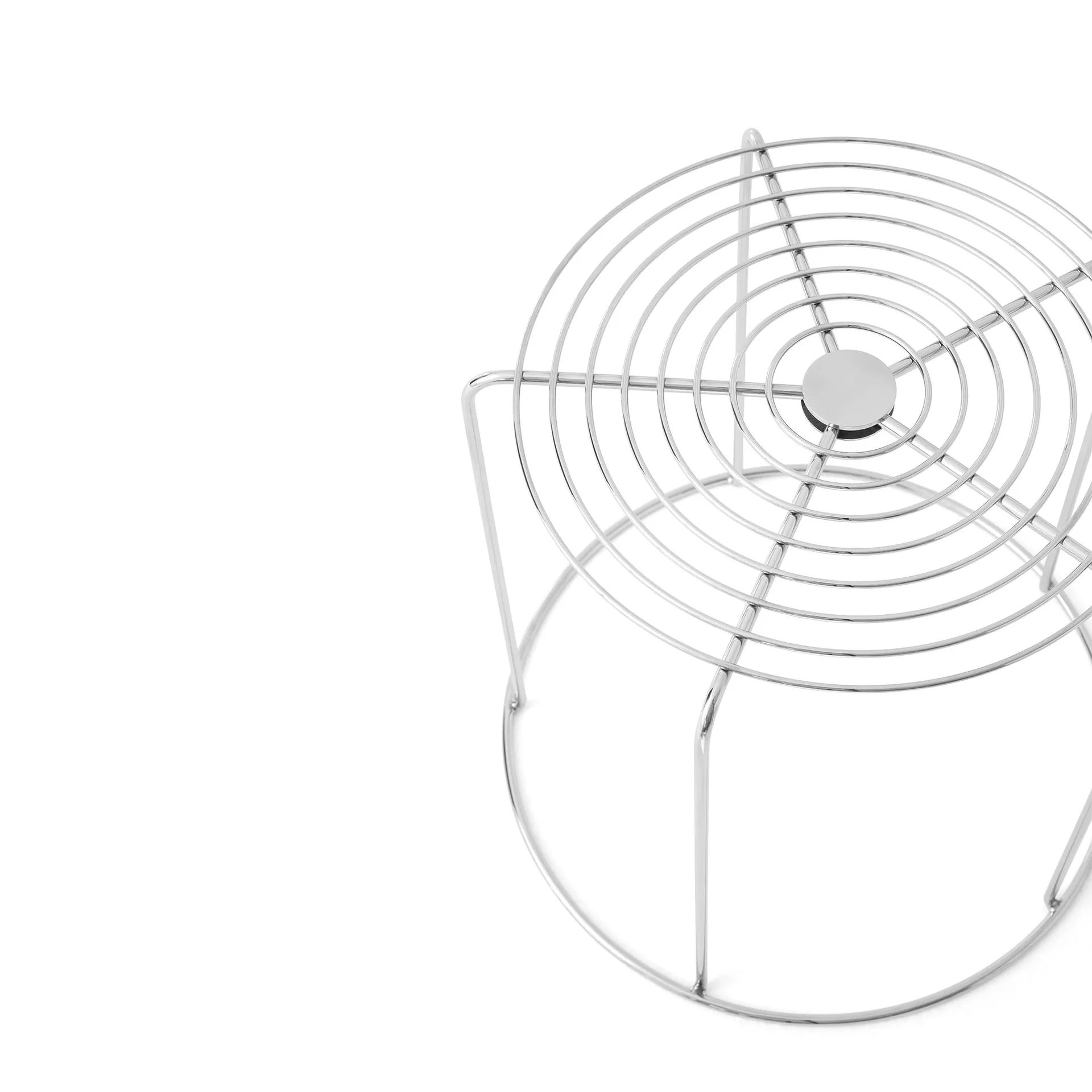 Sgabello Wire VP11, Acciaio inox &Tradition