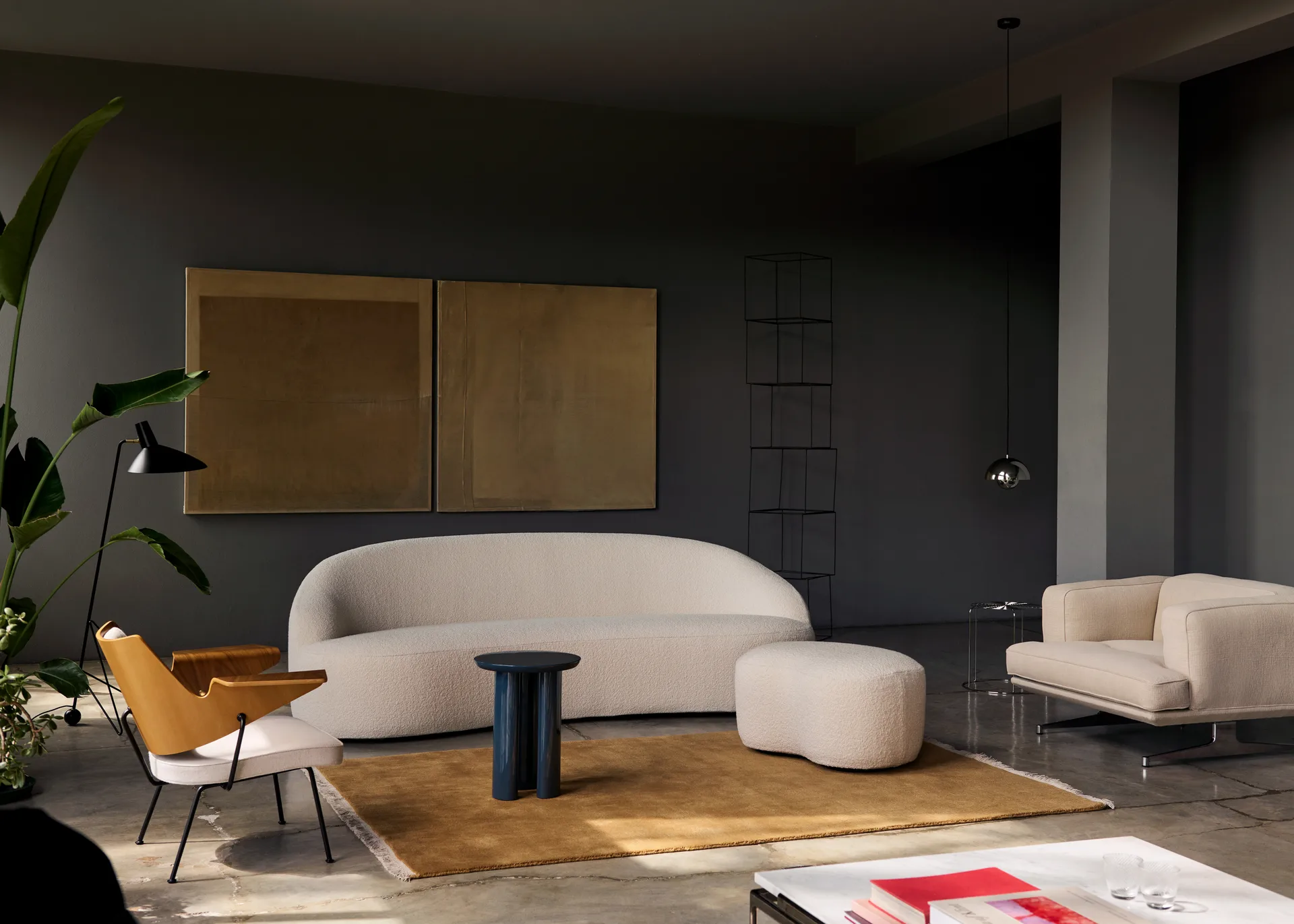 Tappeto The Moor AP19 200x300cm, Marrone dorato &Tradition