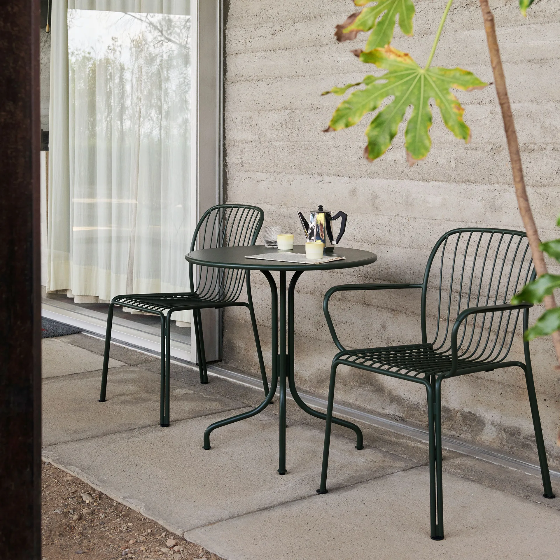 Tavolino da caffè Thorvald SC96 Ø70 cm, Verde bronzo &Tradition