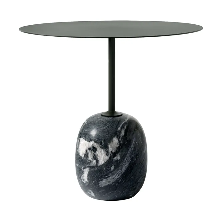 Tavolino laterale Lato LN9 - Deep green-verde grigio, 40x50x45 cm - &Tradition
