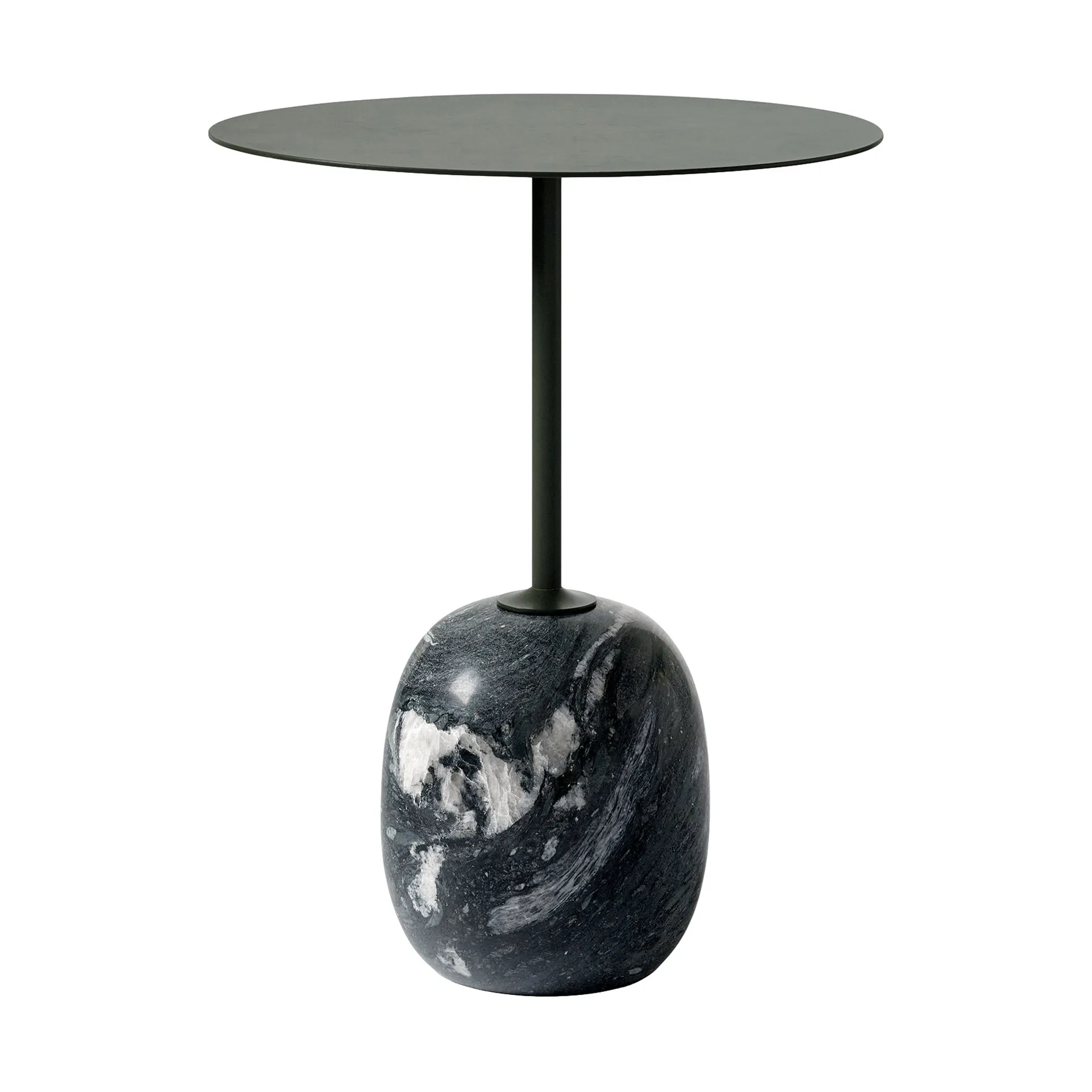 Tavolino Lato LN8, Deep green-verde grigio, Ø40x50 cm &Tradition