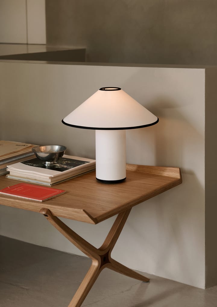 Tavolino X HM13 61x120 cm, Lacquered oak-walnut inserts &Tradition