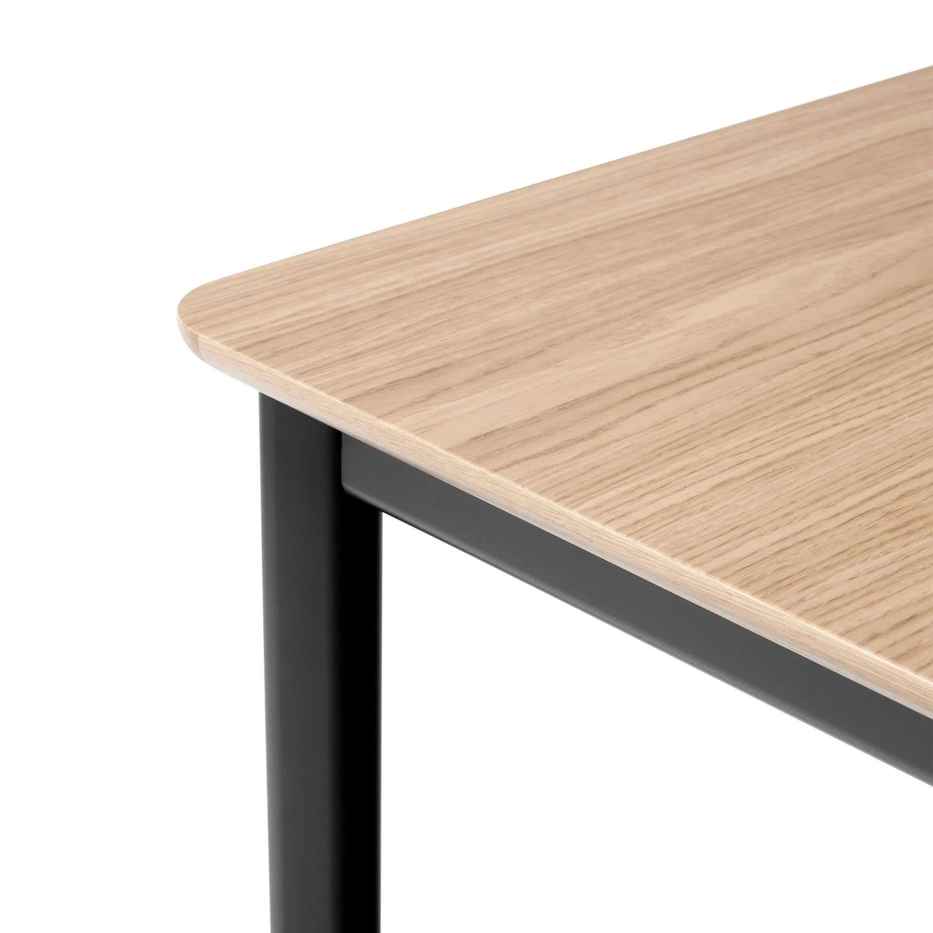 Tavolo da pranzo Drip HW115 83x143 cm, Black frame-clear lacq. oak &Tradition