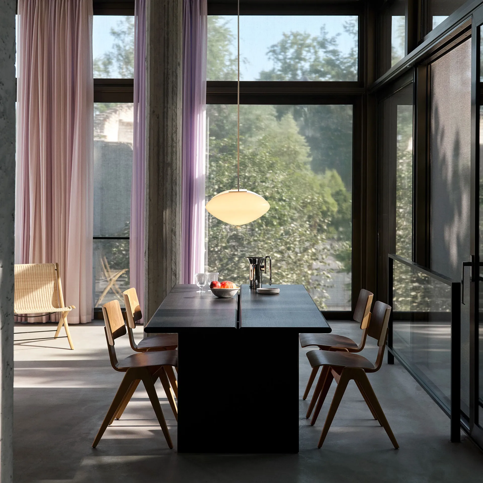 Tavolo da pranzo Ita OS1 95x200 cm, Dark stained oak &Tradition