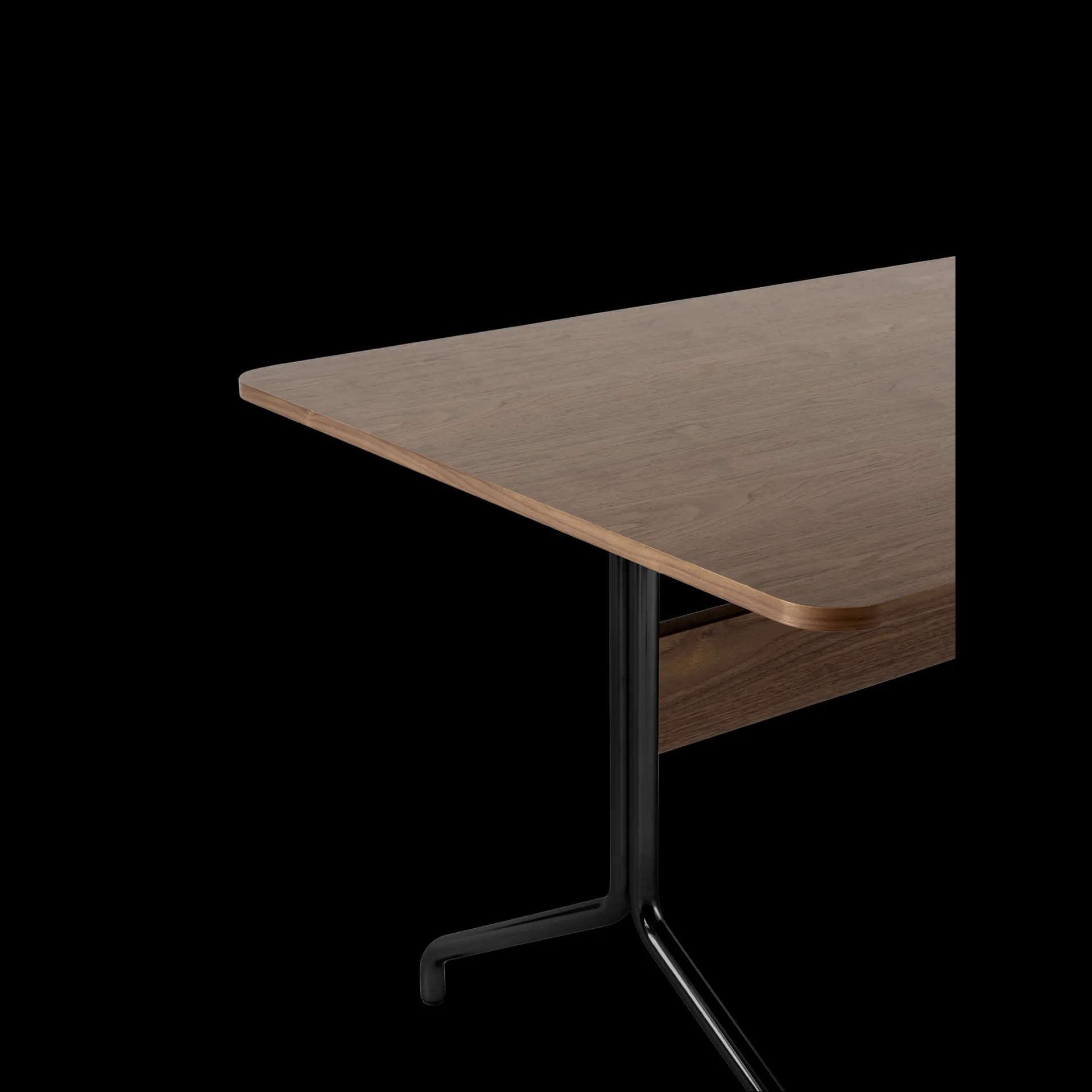 Tavolo da pranzo Pavilion AV18 160x90 cm, Noce, cornice nera &Tradition