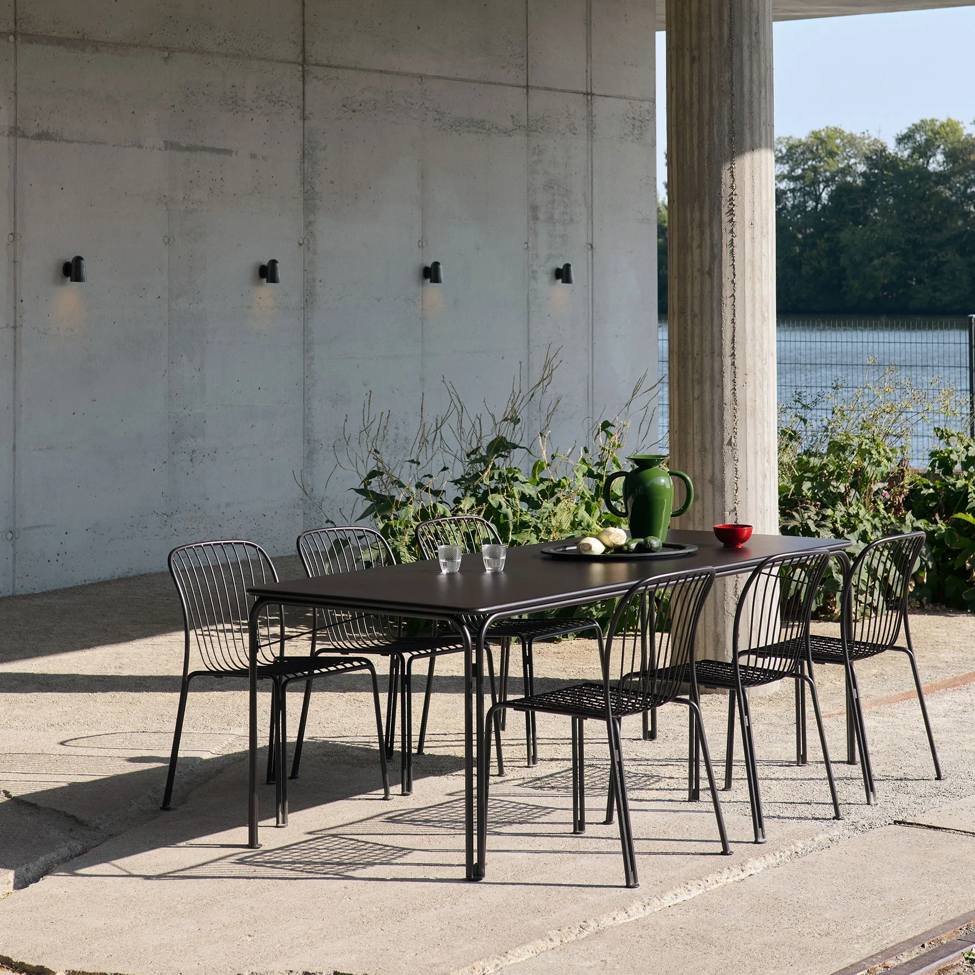 Tavolo da pranzo Thorvald Outdoor SC99 220 cm, Warm black &Tradition